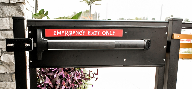 emergency push bar installation in Ladera Heights